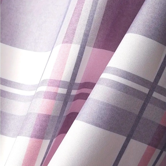 Classic Button Front Relaxed Fit Vibrant Plaid Print Long Sleeve - Picture 7 of 7